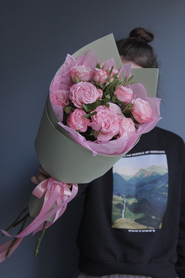 Пионовидные розы, артикул F1227210 - 2850 рублей, доставка по городу. Flawery - доставка цветов