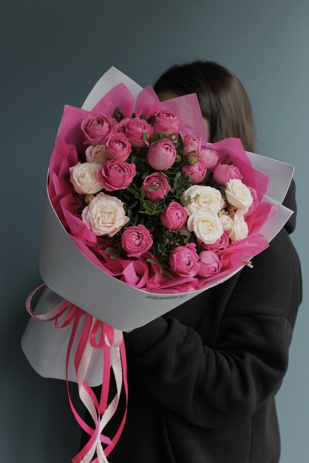 Пионовидное ассорти, артикул F1238993 - 5850 рублей, доставка по городу. Flawery - доставка цветов