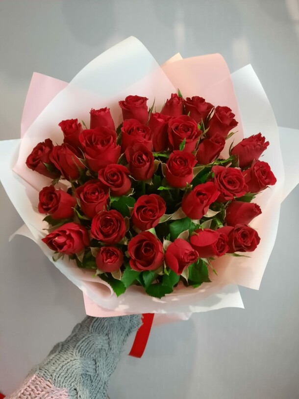 Красная страсть, артикул F1233188 - 5300 рублей, доставка по городу. Flawery - доставка цветов