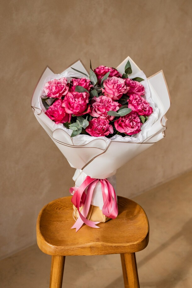 Букет с пионовидной розой, артикул F1227092 - 8199 рублей, доставка по городу. Flawery - доставка цветов