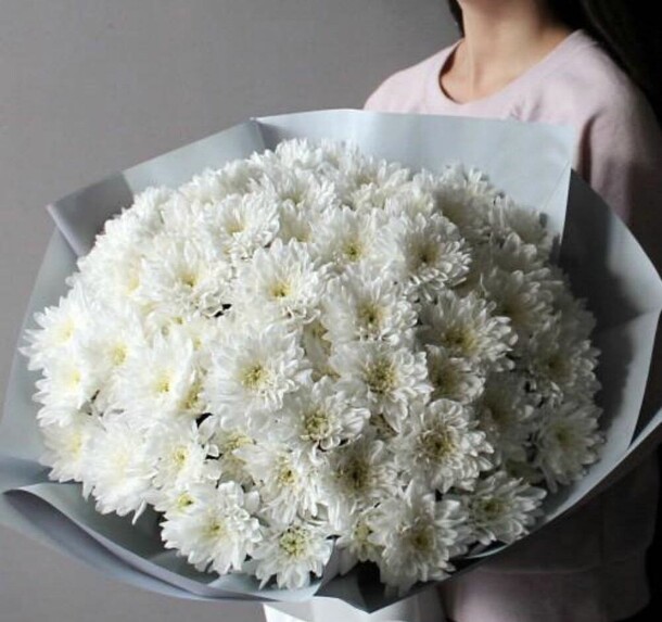 Букет 15 веток хризантем, артикул F1253570 - 7794 рублей, доставка по городу. Flawery - доставка цветов