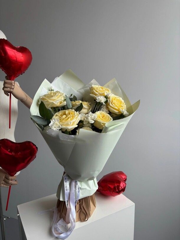 Букет яблоко-лимон, артикул F1378814 - 6567 рублей, доставка по городу. Flawery - доставка цветов