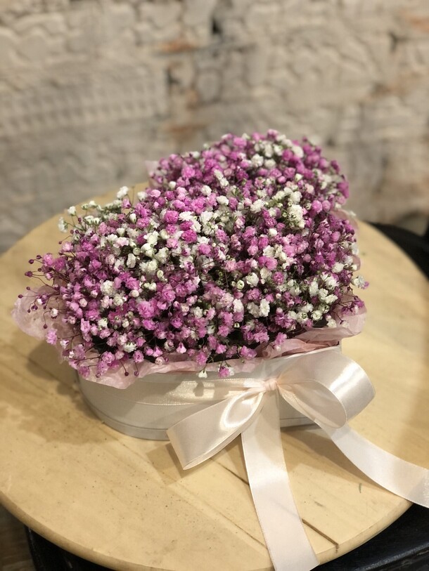 Сердце из гипсофилы, артикул F1377082 - 2100 рублей, доставка по городу. Flawery - доставка цветов