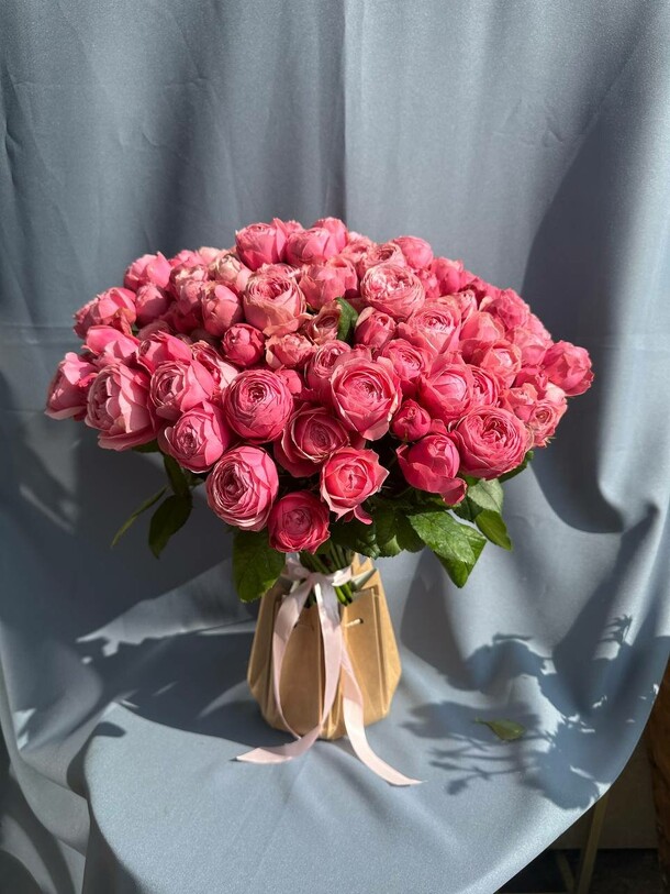 Сильва пинк в коробке 51роза, артикул F1468889 - 36000 рублей, доставка по городу. Flawery - доставка цветов