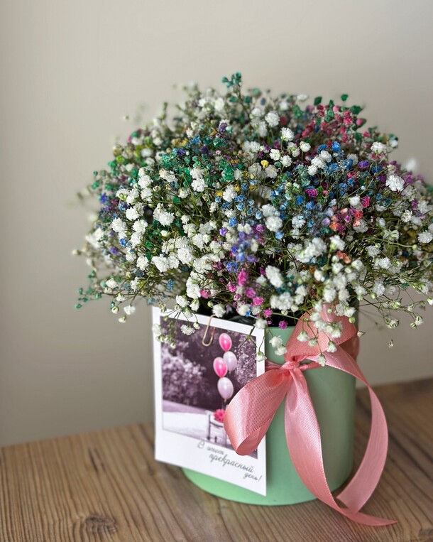 Композиция из гипсофилы, артикул F1213577 - 3785 рублей, доставка по городу. Flawery - доставка цветов