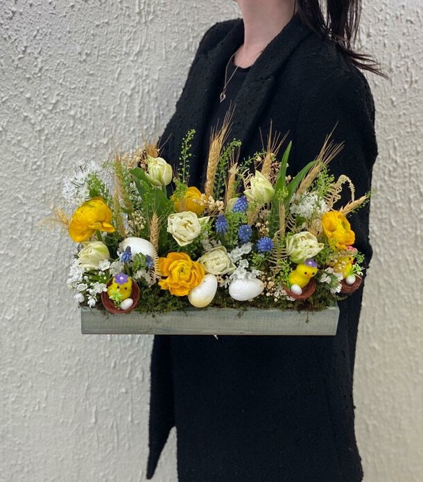 Желтая полянка., артикул F1184306 - 34064 рублей, доставка по городу. Flawery - доставка цветов