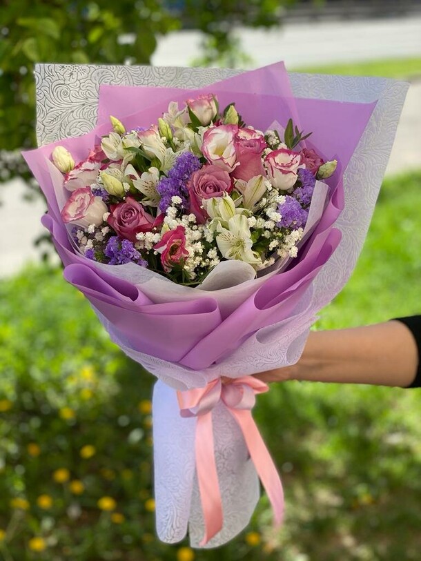 Букет "лесная нимфа", артикул F1189069 - 14623 рублей, доставка по городу. Flawery - доставка цветов