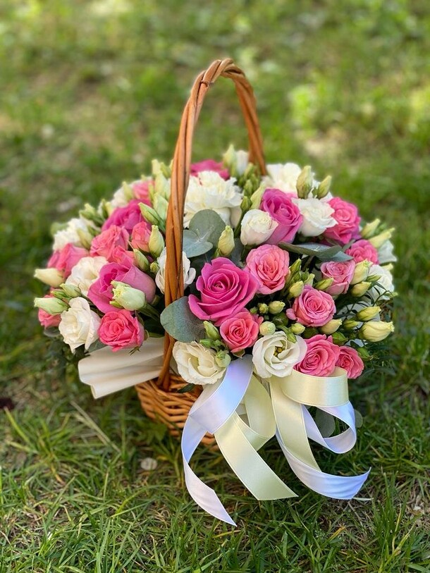 Корзина "жемчужина любви", артикул F1191134 - 20701 рублей, доставка по городу. Flawery - доставка цветов