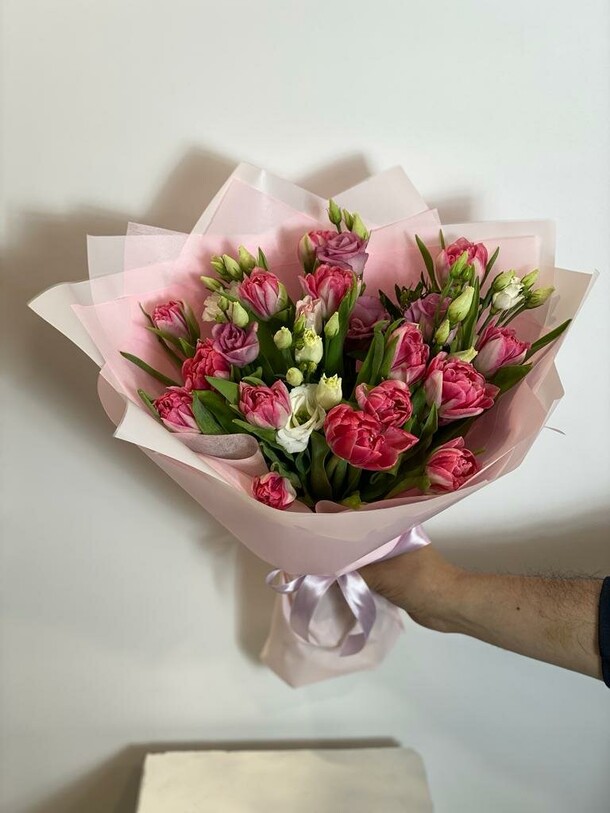 Букет "рассвет чувств", артикул F1191529 - 12530 рублей, доставка по городу. Flawery - доставка цветов