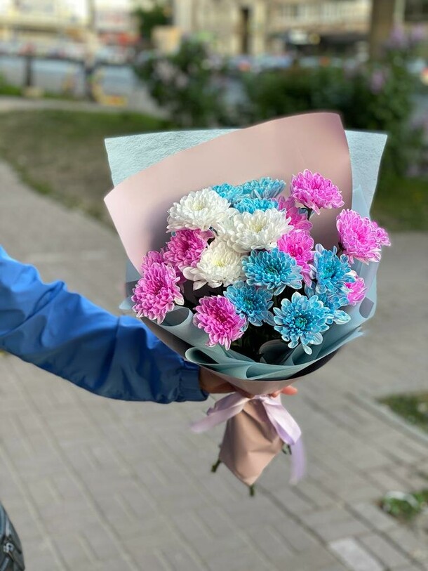 Букет "радуга чувств", артикул F1191816 - 3509 рублей, доставка по городу. Flawery - доставка цветов