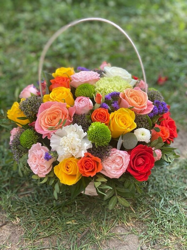 Композиция "яркий микс эмоций", артикул F1208539 - 18040 рублей, доставка по городу. Flawery - доставка цветов