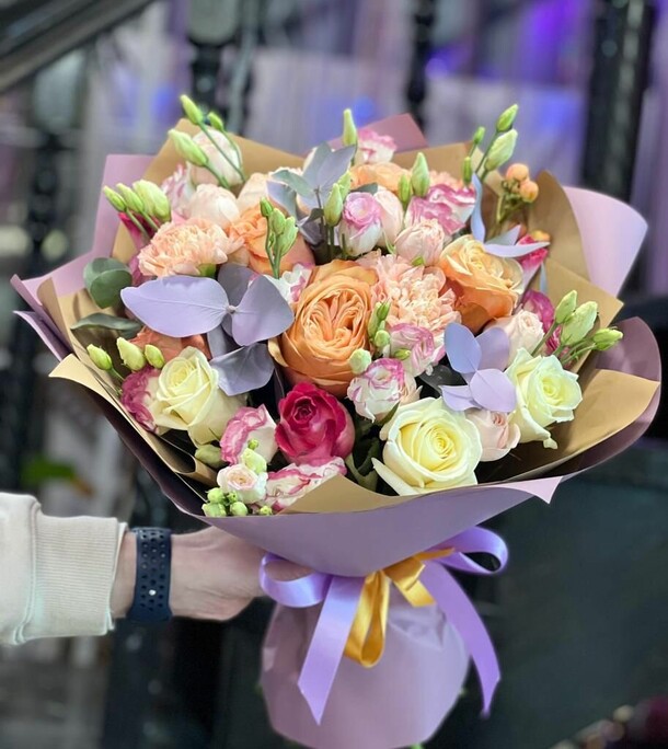 Твоё имя, артикул F1242875 - 15320 рублей, доставка по городу. Flawery - доставка цветов