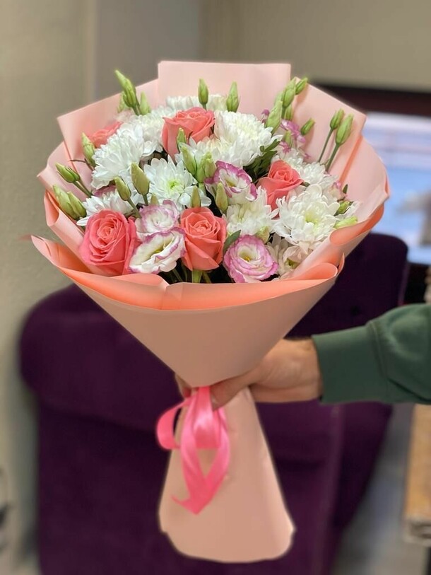 Peach pleasure, артикул F1243435 - 10273 рублей, доставка по городу. Flawery - доставка цветов