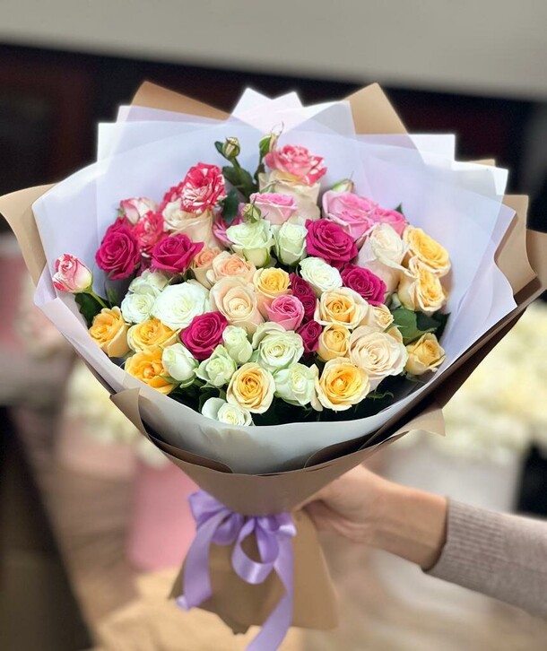 Море красок, артикул F1244507 - 10889 рублей, доставка по городу. Flawery - доставка цветов