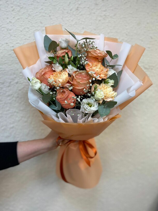 Абрикосовое настроение, артикул F1245084 - 11183 рублей, доставка по городу. Flawery - доставка цветов