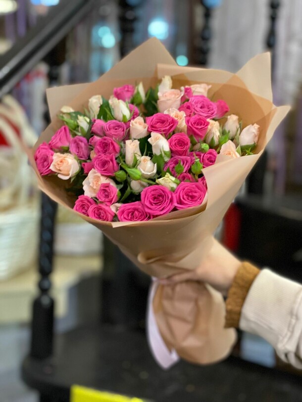 Розовый микс, артикул F1249904 - 9121 рублей, доставка по городу. Flawery - доставка цветов