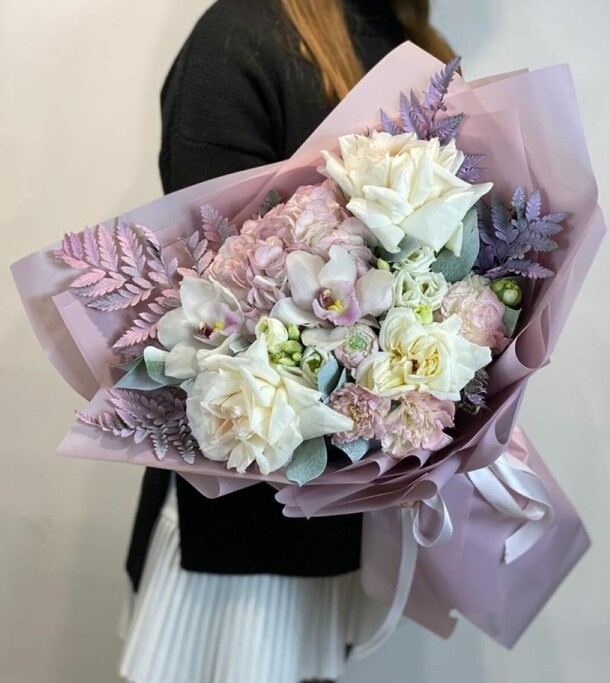 Сиреневое чудо, артикул F1278037 - 27587 рублей, доставка по городу. Flawery - доставка цветов