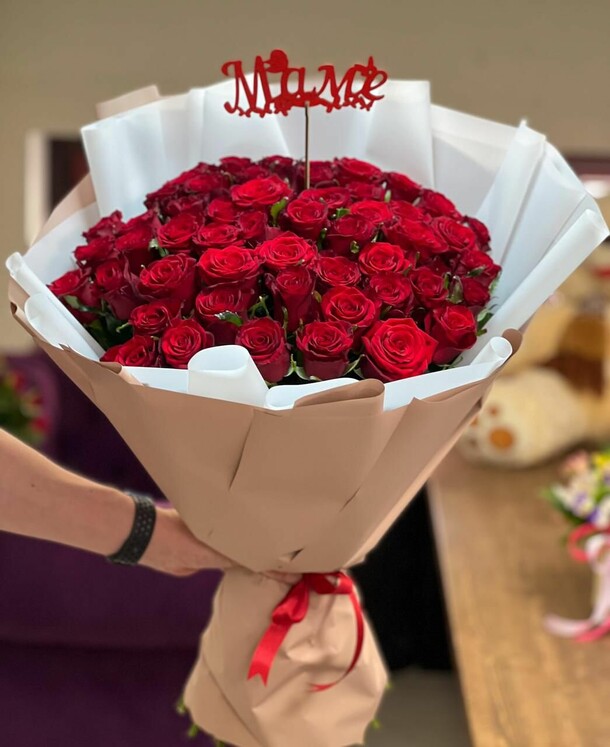 Алые сердца, артикул F1286711 - 34048 рублей, доставка по городу. Flawery - доставка цветов