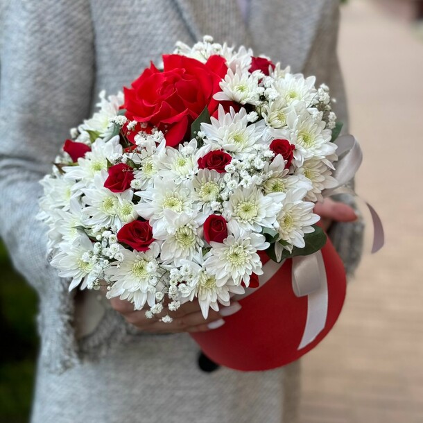 Алый закат, артикул F1294459 - 7530 рублей, доставка по городу. Flawery - доставка цветов