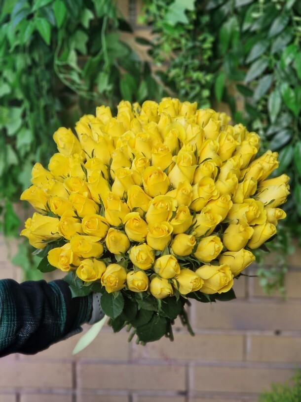 101 желтая роза, артикул F1320290 - 37089 рублей, доставка по городу. Flawery - доставка цветов