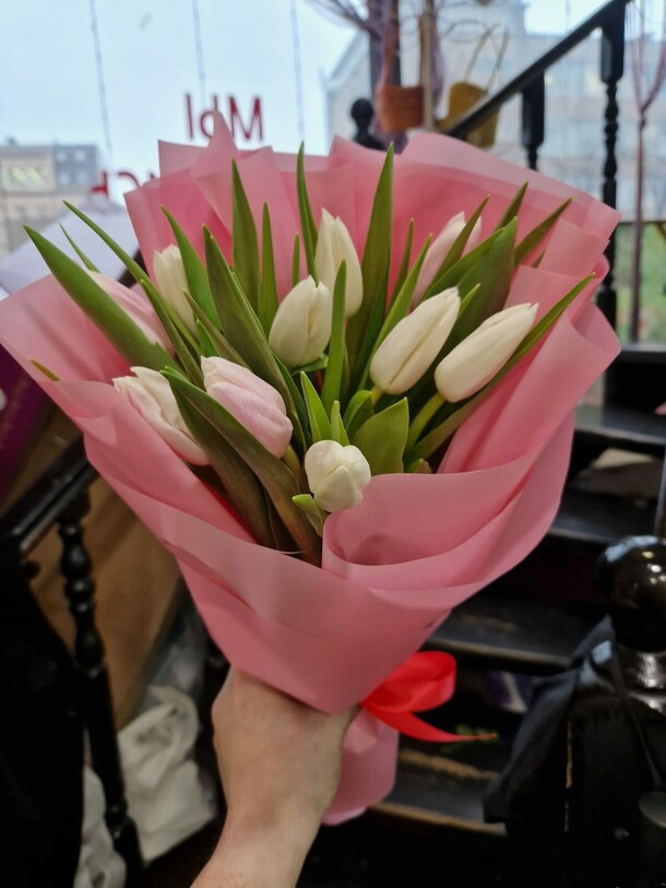 Букет "весеннее настроение", артикул F1372238 - 4093 рублей, доставка по городу. Flawery - доставка цветов