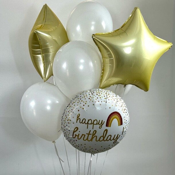 Набор шаров на день рождение, артикул F1416935 - 3500 рублей, доставка по городу. Flawery - доставка цветов