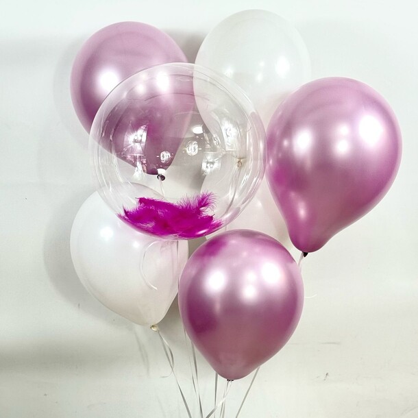 Набор шаров "нежные объятия", артикул F1417013 - 4000 рублей, доставка по городу. Flawery - доставка цветов