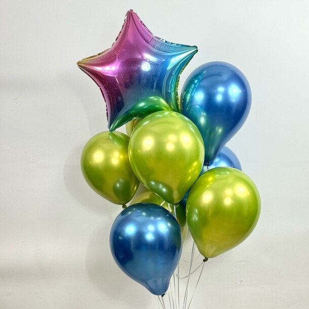 Набор шаров "звездное небо", артикул F1417205 - 3100 рублей, доставка по городу. Flawery - доставка цветов