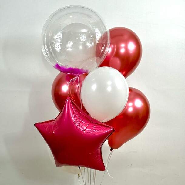 Набор шаров "романтика ветра", артикул F1417206 - 4600 рублей, доставка по городу. Flawery - доставка цветов