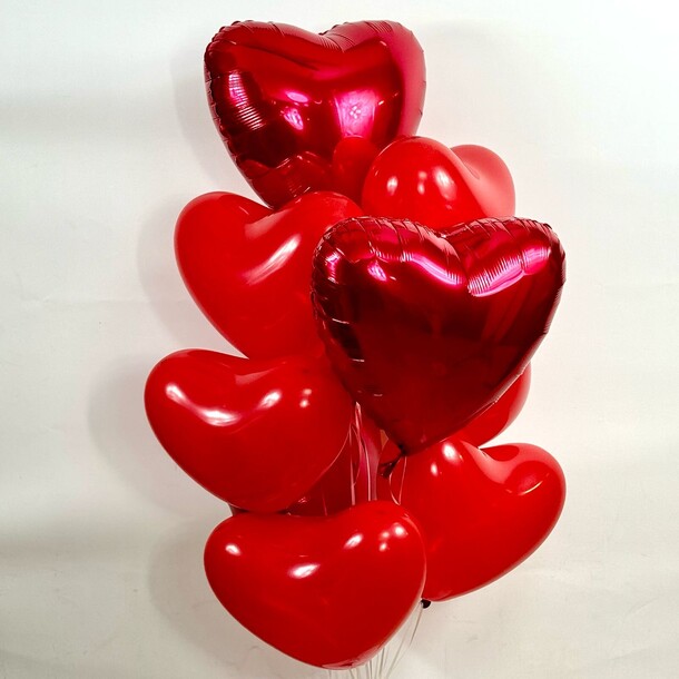 Набор шаров "сердечное вдохновение", артикул F1417209 - 4000 рублей, доставка по городу. Flawery - доставка цветов