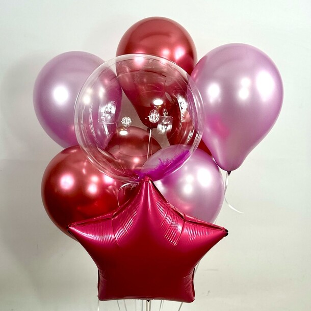 Набор шаров "ласковая симфония", артикул F1417211 - 4600 рублей, доставка по городу. Flawery - доставка цветов