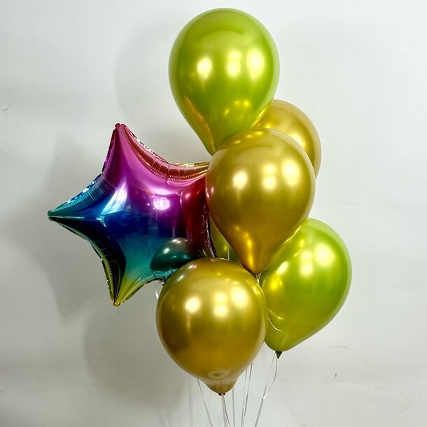 Набор "шары для праздника", артикул F1417218 - 2700 рублей, доставка по городу. Flawery - доставка цветов