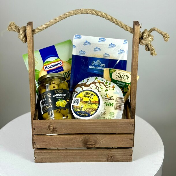 Мини сырный ящик, артикул F1454593 - 5400 рублей, доставка по городу. Flawery - доставка цветов