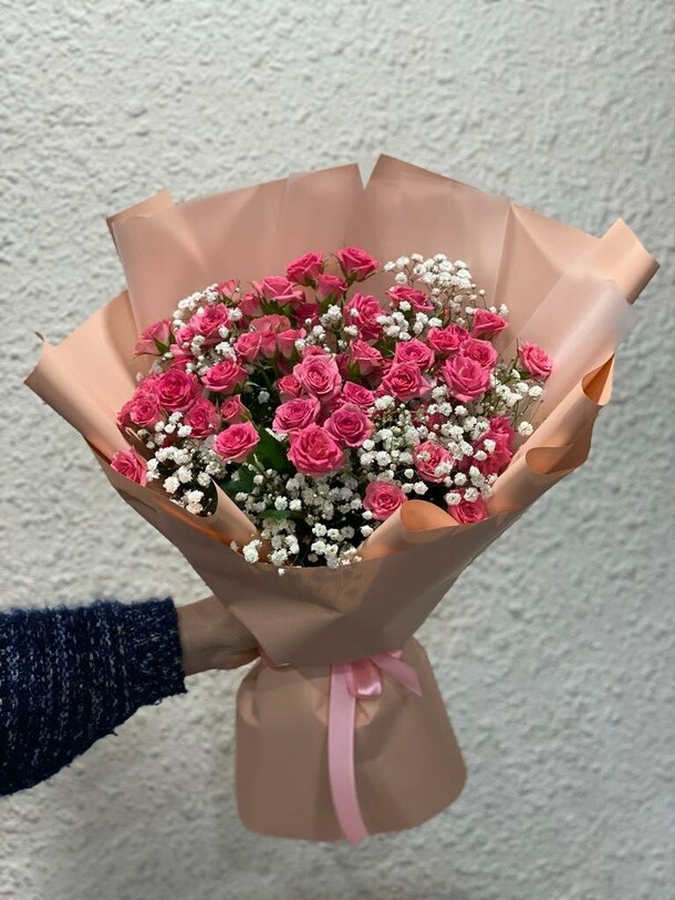 Бело-розовый настрой, артикул F61780 - 40066 рублей, доставка по городу. Flawery - доставка цветов