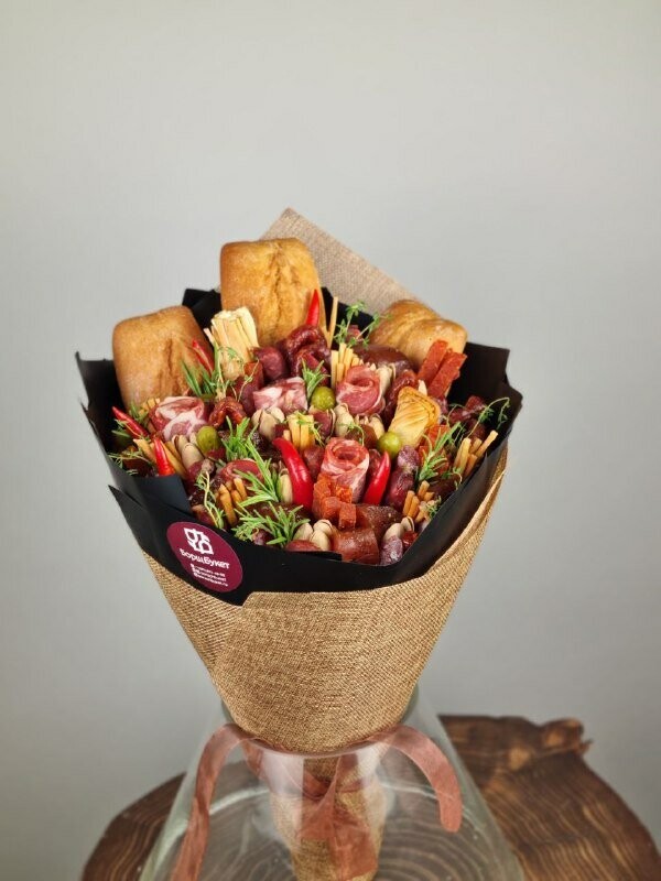 Мясной букет, артикул F1216512 - 5500 рублей, доставка по городу. Flawery - доставка цветов