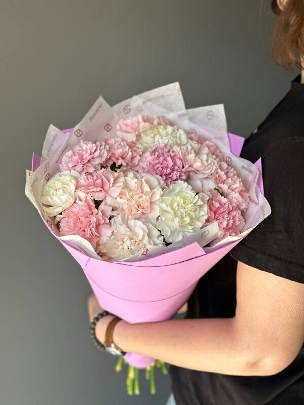 Букет из 15 диантусов, артикул F1271697 - 3250 рублей, доставка по городу. Flawery - доставка цветов