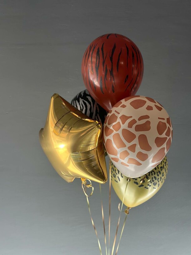 Набор шаров сафари, артикул F1333960 - 1350 рублей, доставка по городу. Flawery - доставка цветов