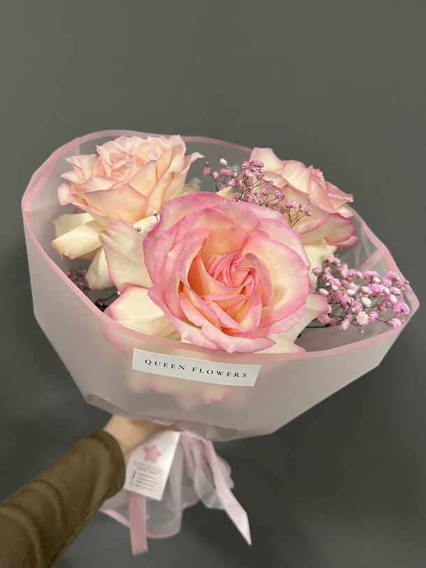 Французская роза🩷, артикул F1201717 - 2479 рублей, доставка по городу. Flawery - доставка цветов