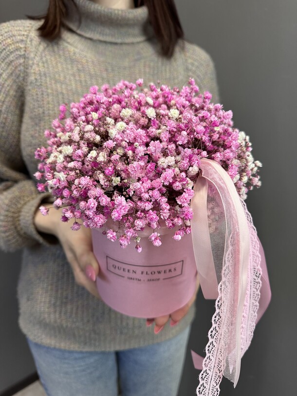 Гипсофила в коробочке, артикул F1320825 - 2893 рублей, доставка по городу. Flawery - доставка цветов