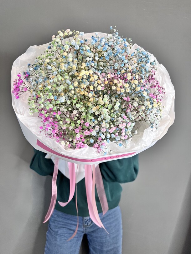 Моно букет из гипсофилы, артикул F1332481 - 2893 рублей, доставка по городу. Flawery - доставка цветов