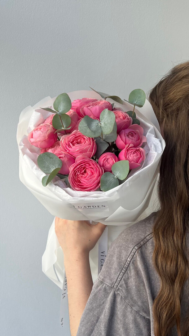 Букет "сильва-эвкалипт"  5, артикул F1419119 - 6200 рублей, доставка по городу. Flawery - доставка цветов