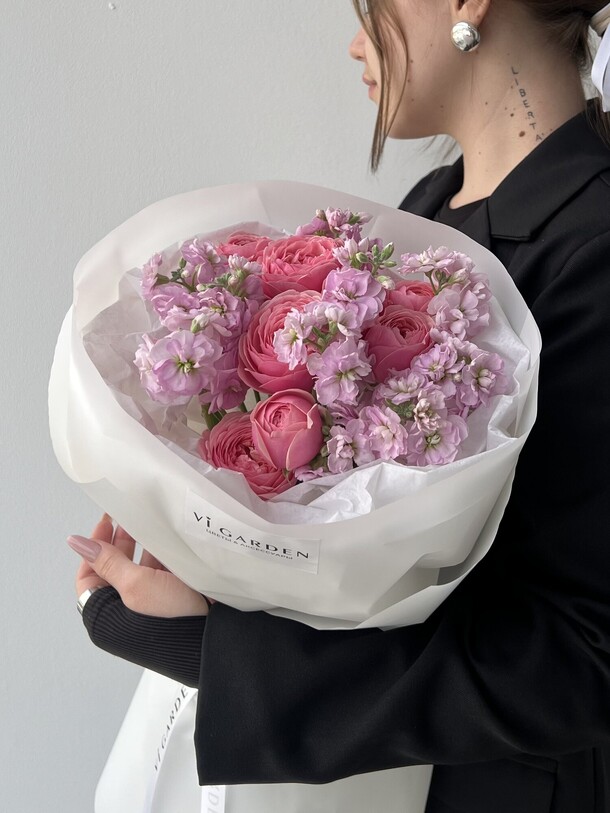 Букет «сильва-маттиола», артикул F1428900 - 6600 рублей, доставка по городу. Flawery - доставка цветов