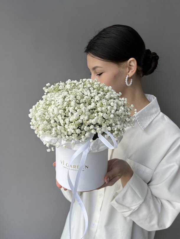 Бокс «гипса» размер s, артикул F1454299 - 2900 рублей, доставка по городу. Flawery - доставка цветов