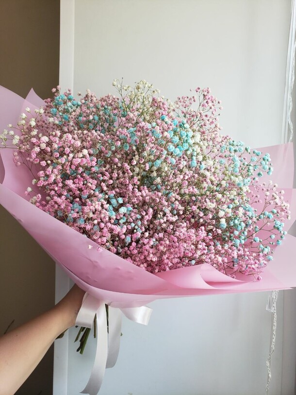 Букет из гипсофилы, артикул F1227752 - 3790 рублей, доставка по городу. Flawery - доставка цветов