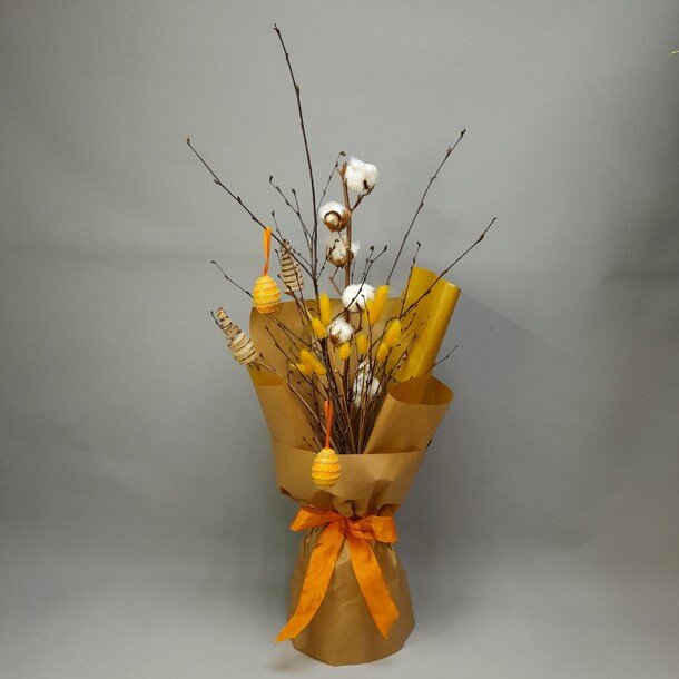 Пасхальный букет, артикул F1274005 - 2112 рублей, доставка по городу. Flawery - доставка цветов