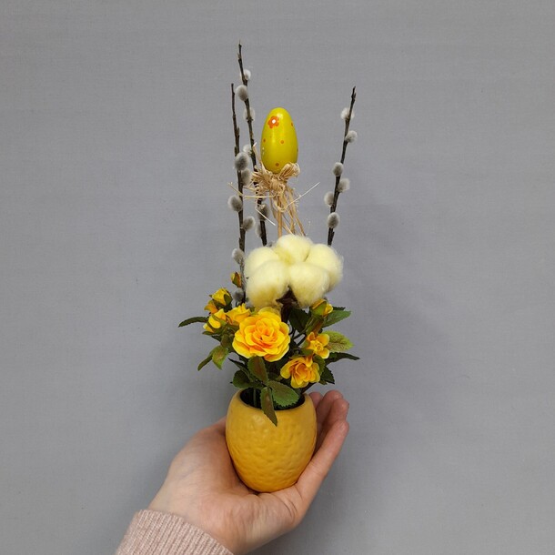 Композиция с вербой, артикул F1404795 - 820 рублей, доставка по городу. Flawery - доставка цветов