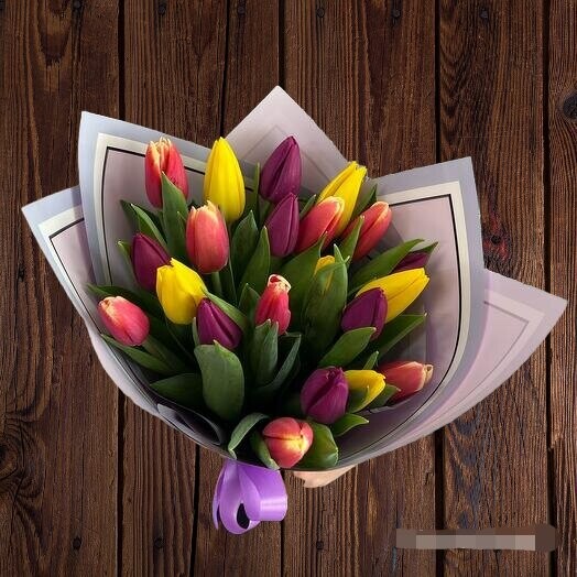 Тюльпаны, артикул F1177438 - 5400 рублей, доставка по городу. Flawery - доставка цветов