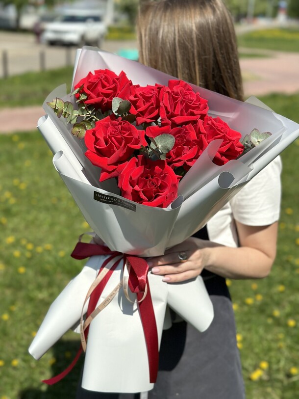 Ажурные розы, артикул F1205497 - 8038 рублей, доставка по городу. Flawery - доставка цветов