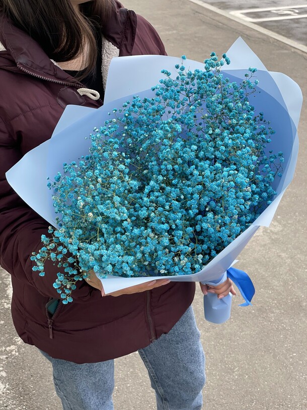 Букет из 9 гипсофил, артикул F1149718 - 4400 рублей, доставка по городу. Flawery - доставка цветов