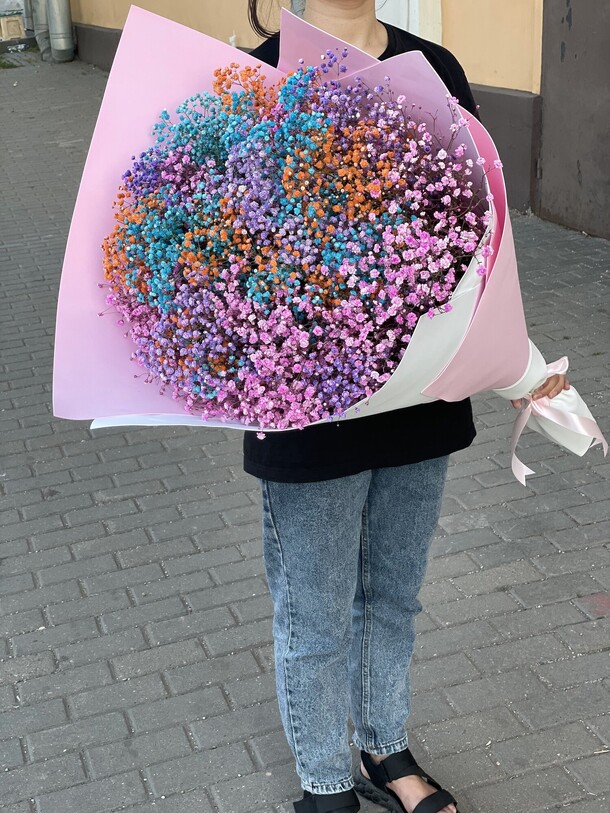 Букет из 25 микс гипсофил, артикул F1149726 - 8800 рублей, доставка по городу. Flawery - доставка цветов